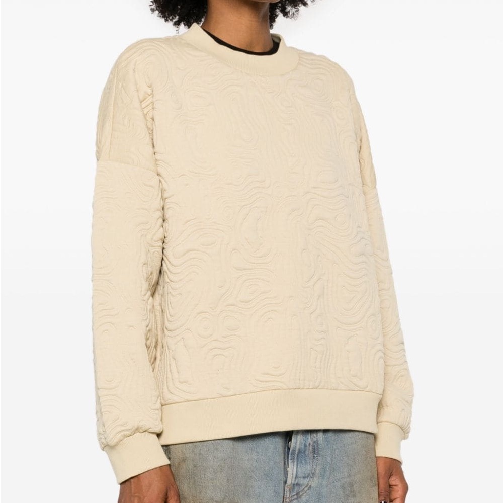 VANS Skate Maze Crew Sweatshirt Sweater Mojave Desert Beige Oversized New Small - Picture 7 of 8